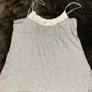 Anne Taylor LOFT tank with lace detailing